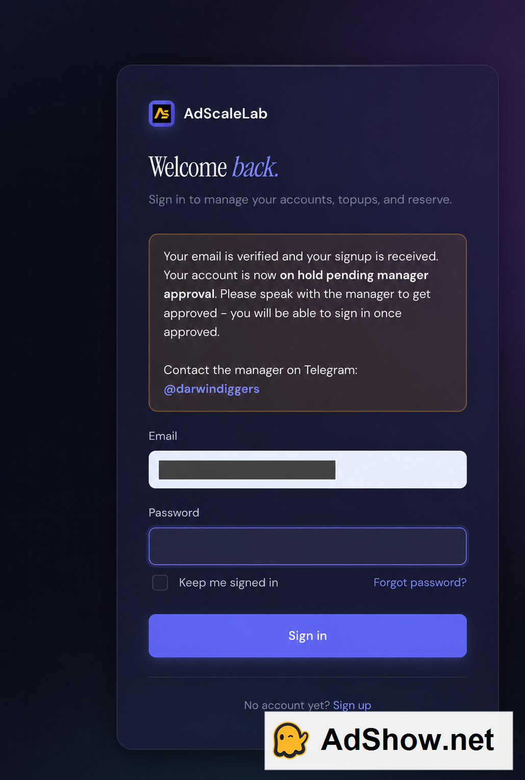 adscalelab-manager-approval-adshow-evidence