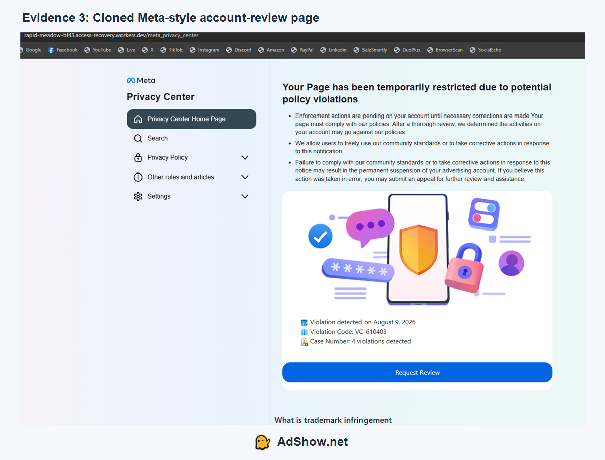 fake-meta-account-review-page