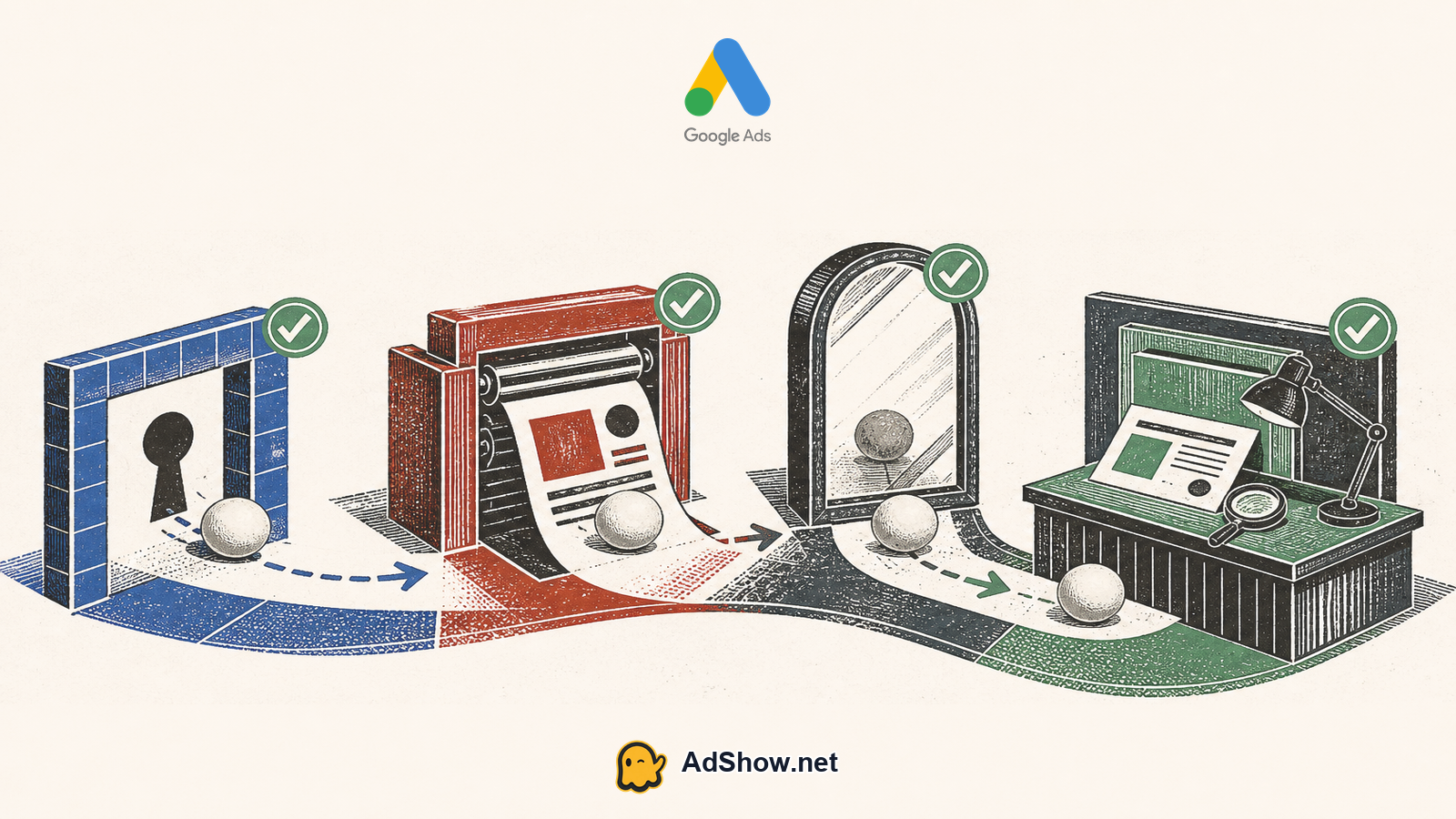 Google Ads competitor keyword trademark and ad copy decision boundary